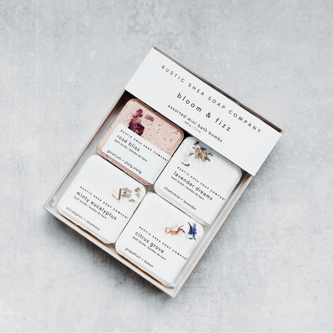 BLOOM & FIZZ | ASSORTED MINI BATH BOMBS